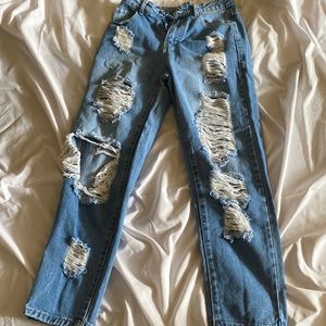 Shein Denim Ripped Jeans
